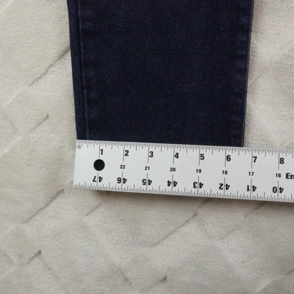 Veronica Beard Dark Blue Slim-Straight Leg Jeans - Picture 11 of 12